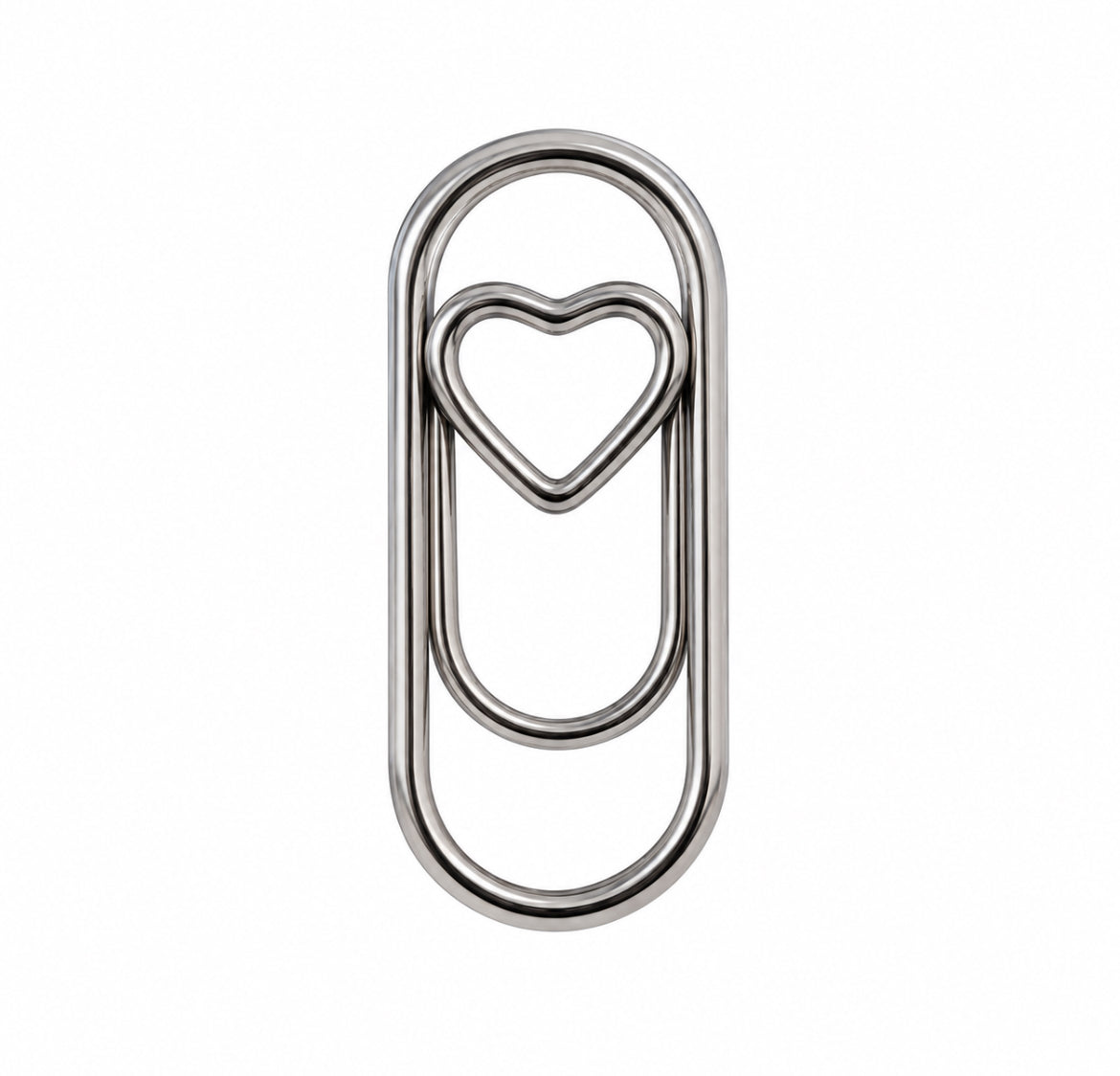 Mini Silver Heart Clip