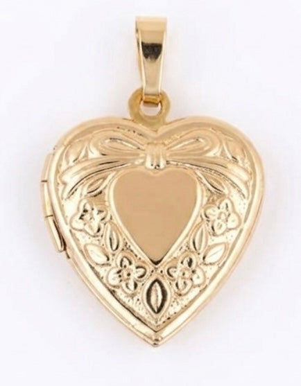 medium gold heart