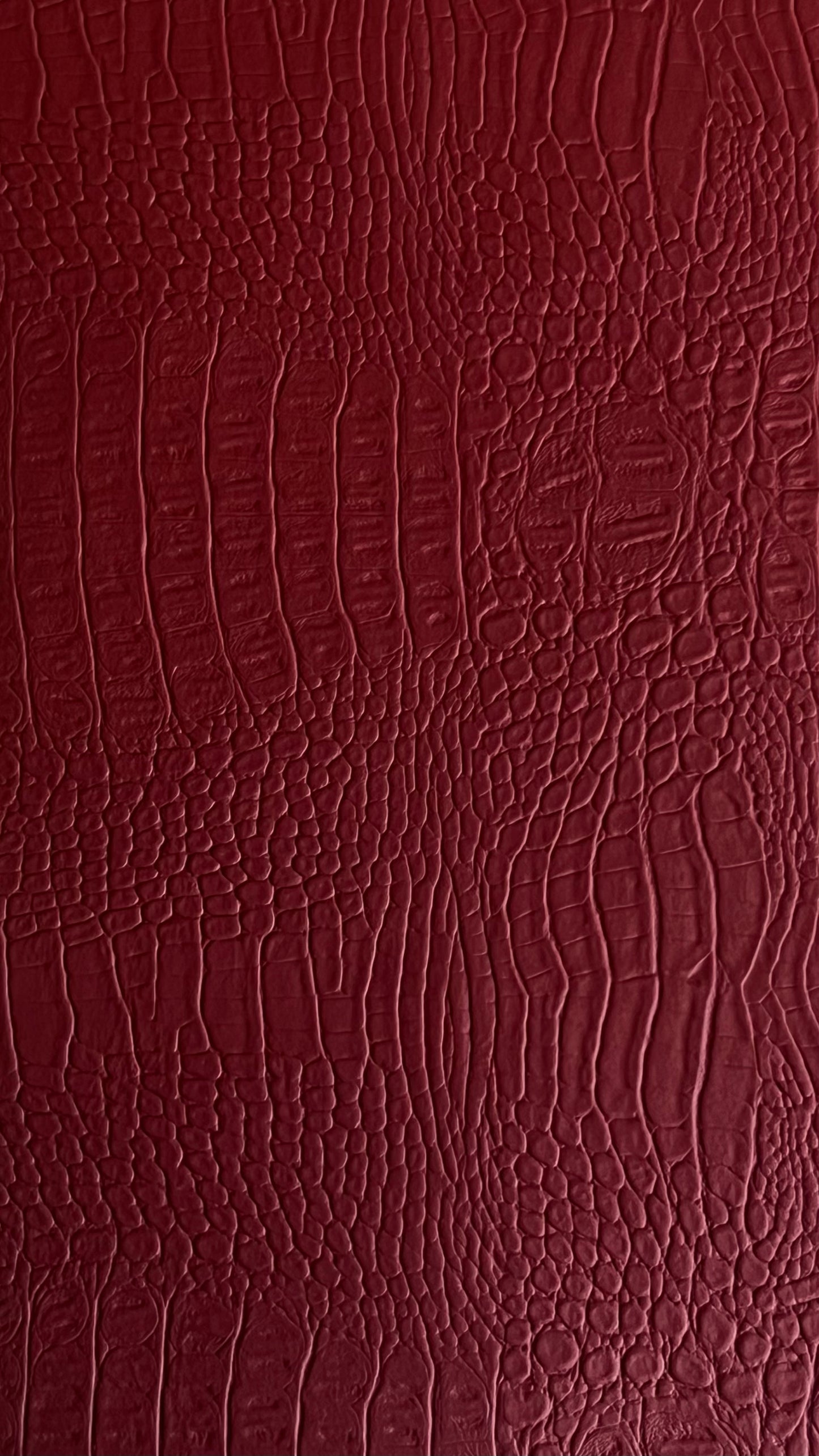 Matte Red Crocodile Vegan