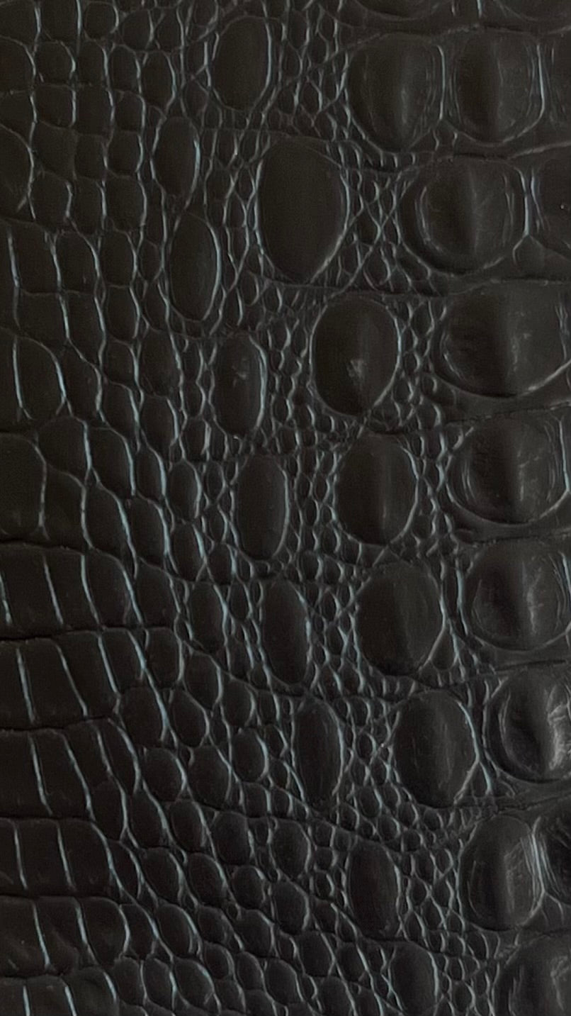 Dark brown crocodile Vegan