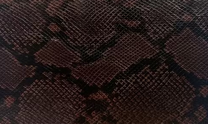 Deep brown snake pattern