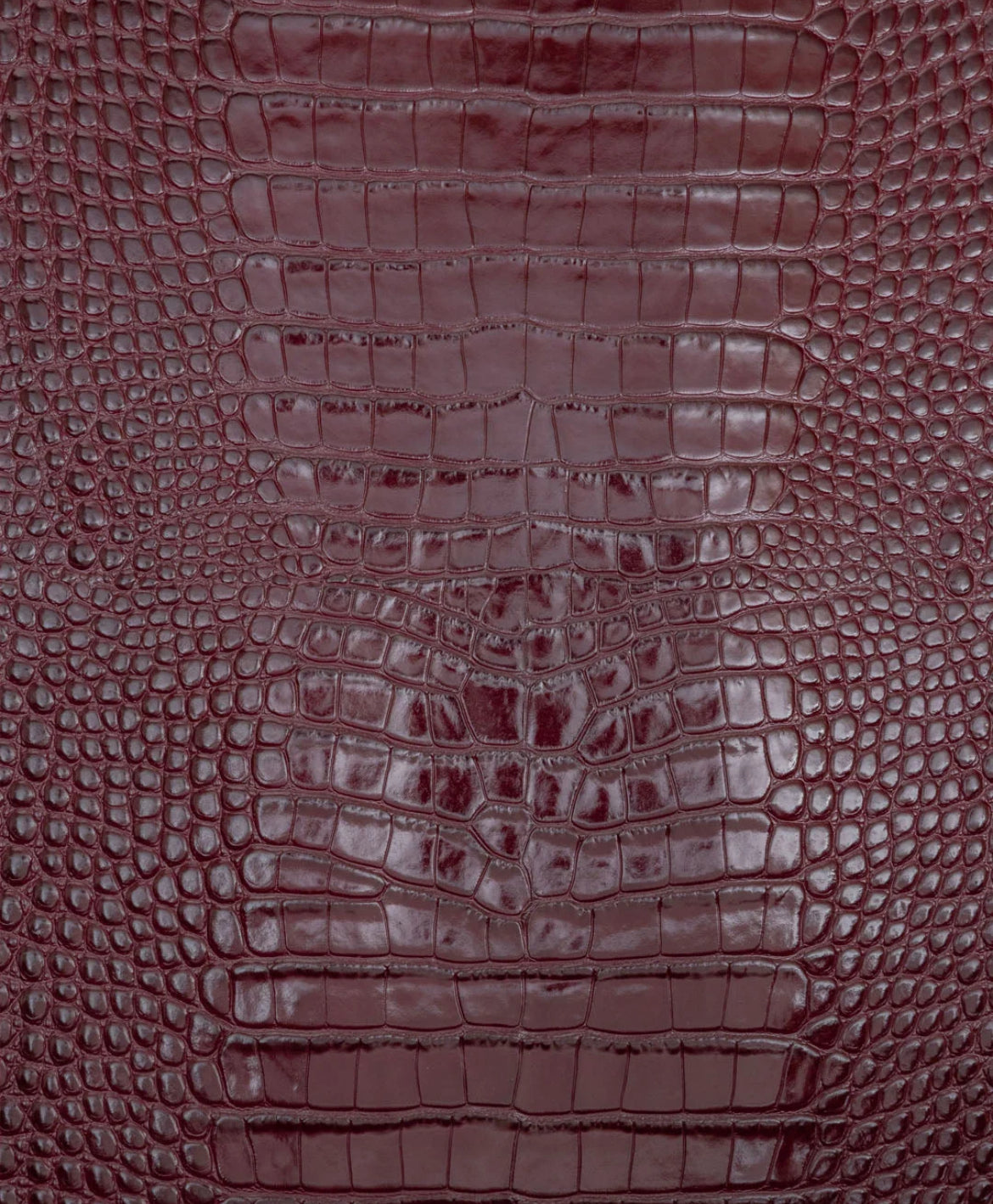Merlot Crocodile Genuine Leather
