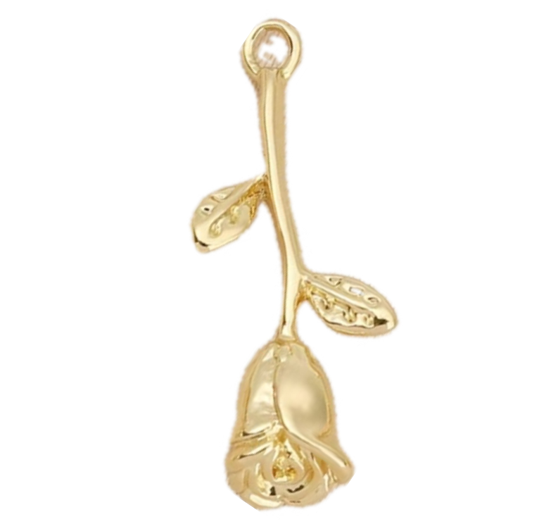 Upside down gold rose