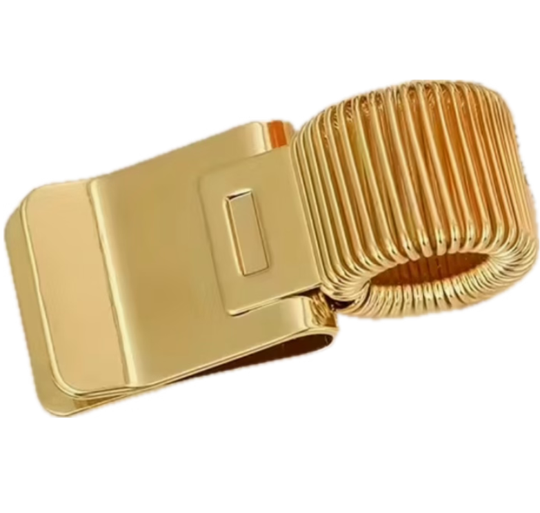 Gold pen holder