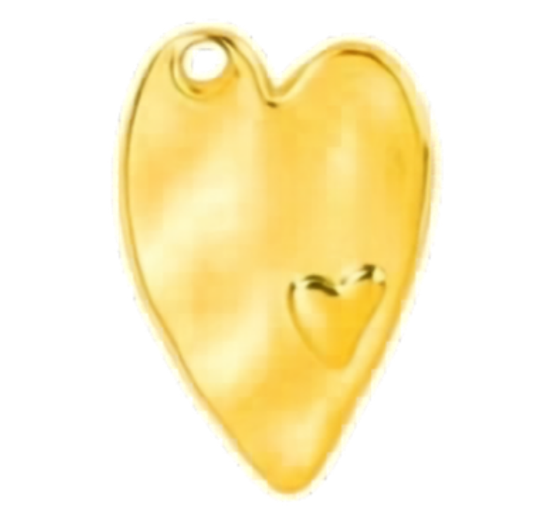 Gold heart 5