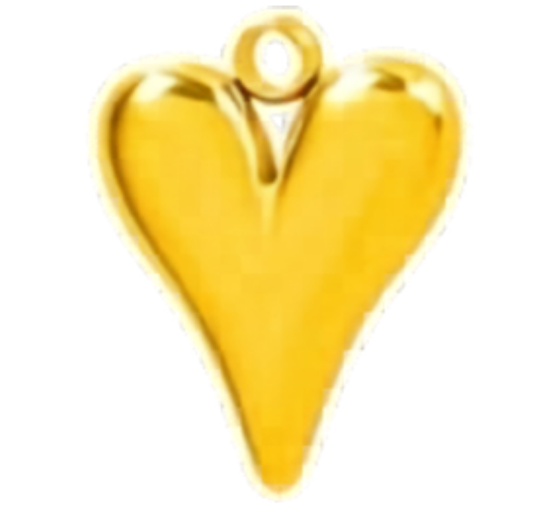 Gold heart 6
