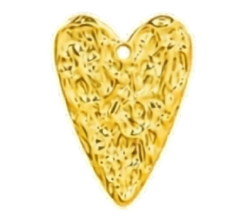 Gold heart 7