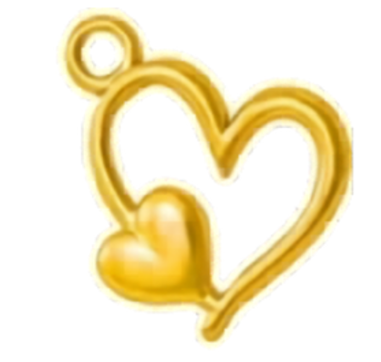 Gold heart 8