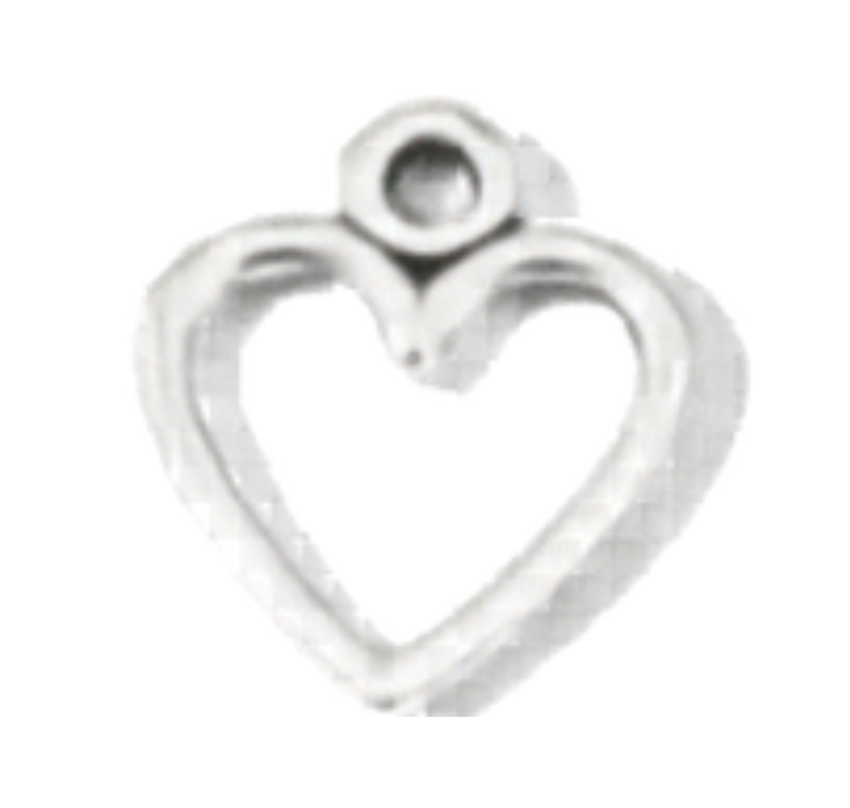 Hallow silver heart