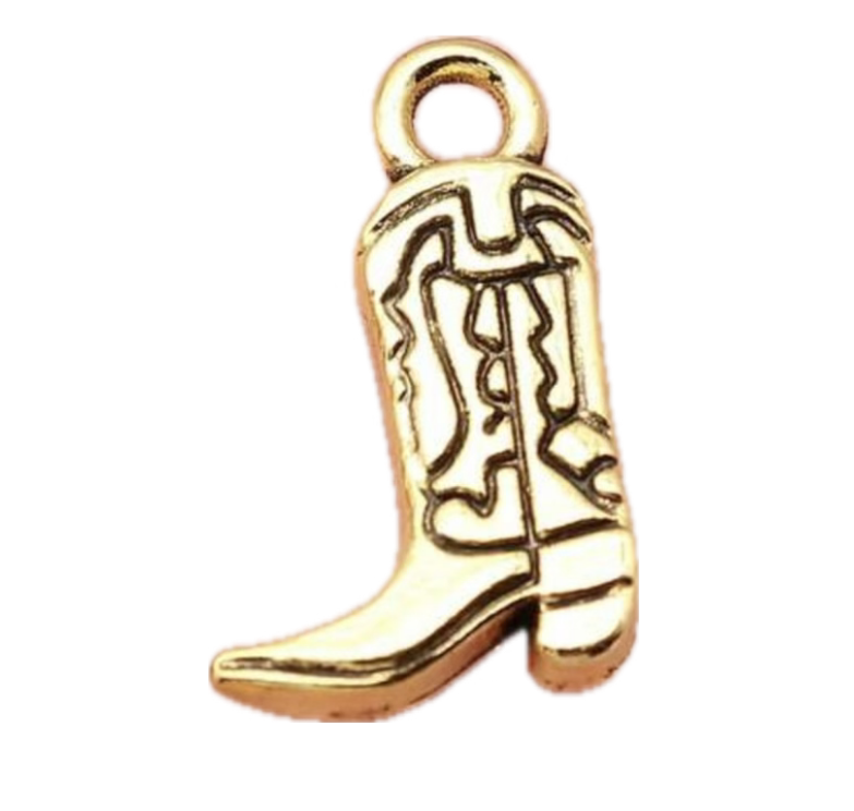Cowboy boots gold