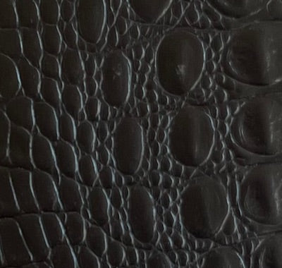 Black crocodile genuine leather