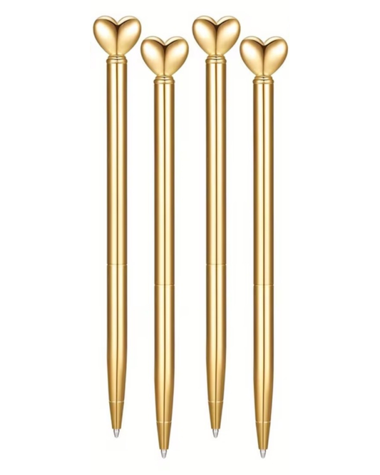 Gold Heart Pen