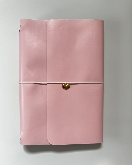 Baby pink Leather Journal-A5 size