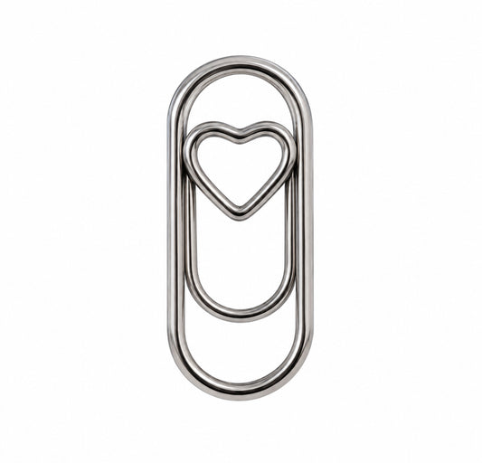 Mini Silver Heart Clip