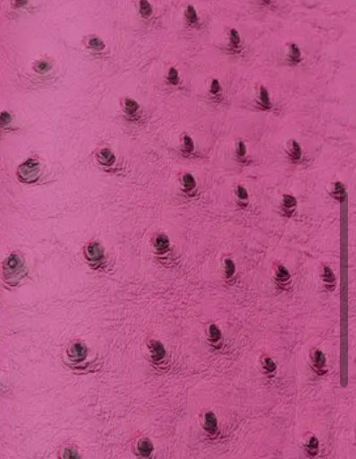 Rose ostrich vegan leather