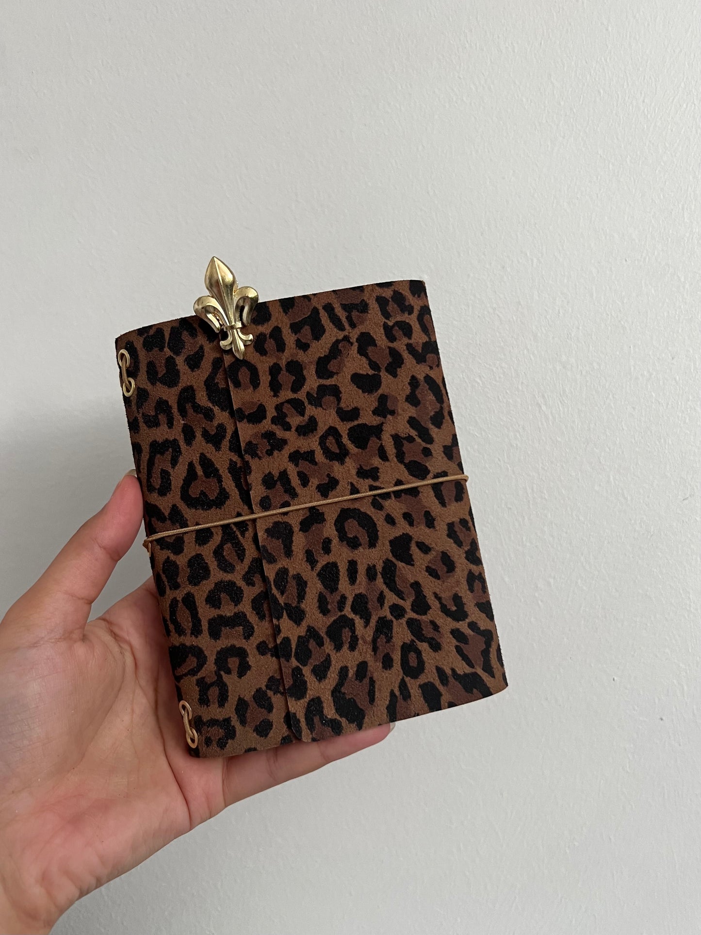 Leopard-A6 Leather journal