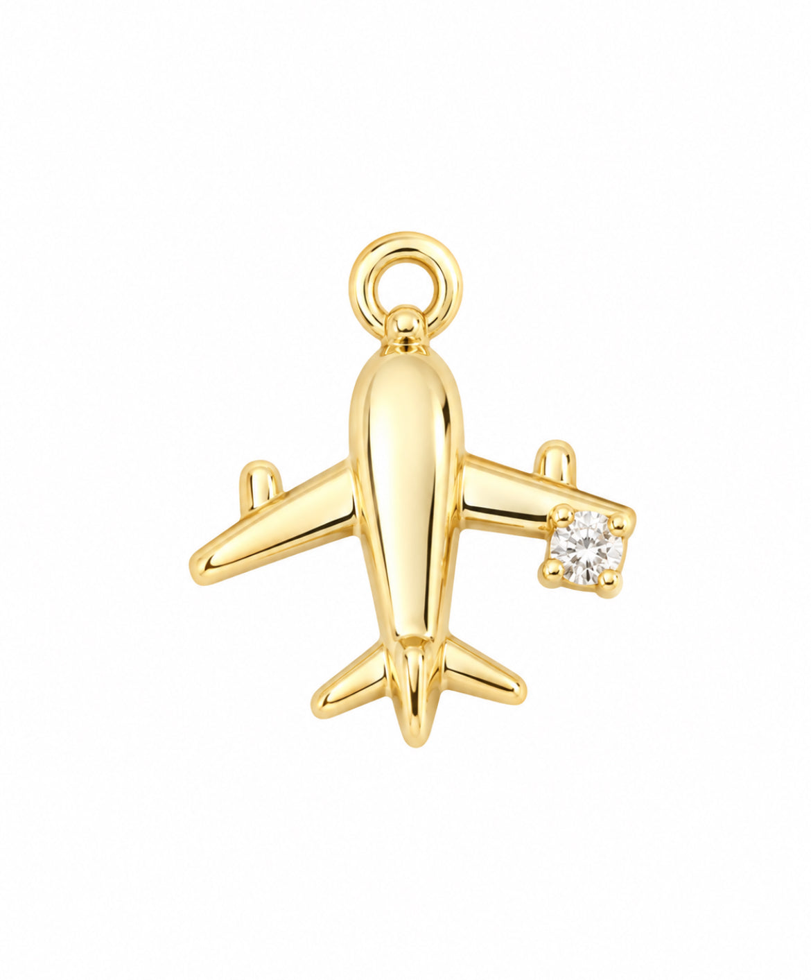 Mini gold airplane