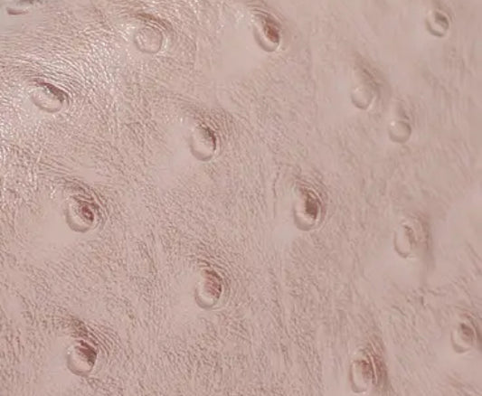 Baby Pink ostrich vegan leather
