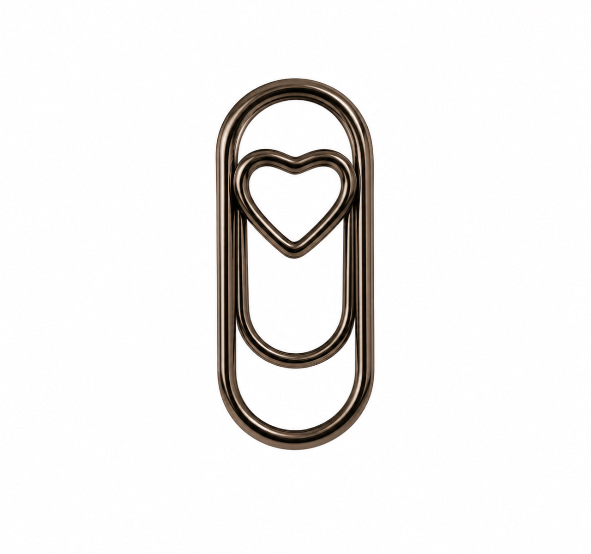 Rustic heart clip