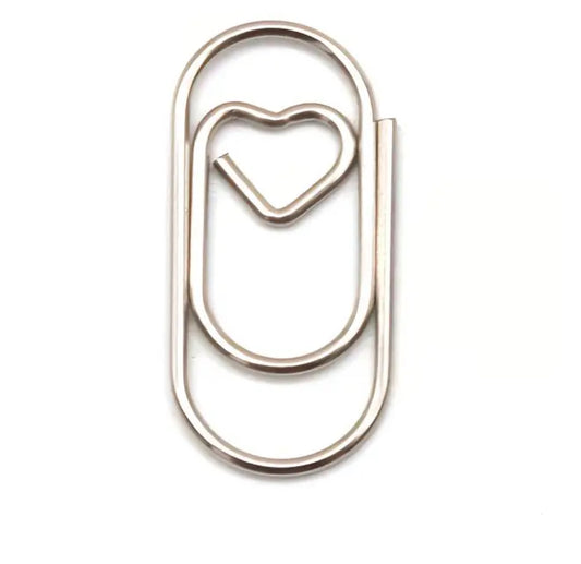 Mini Silver Heart Clip