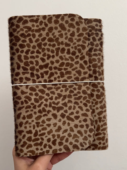 Cheetah Leather Journal -A5