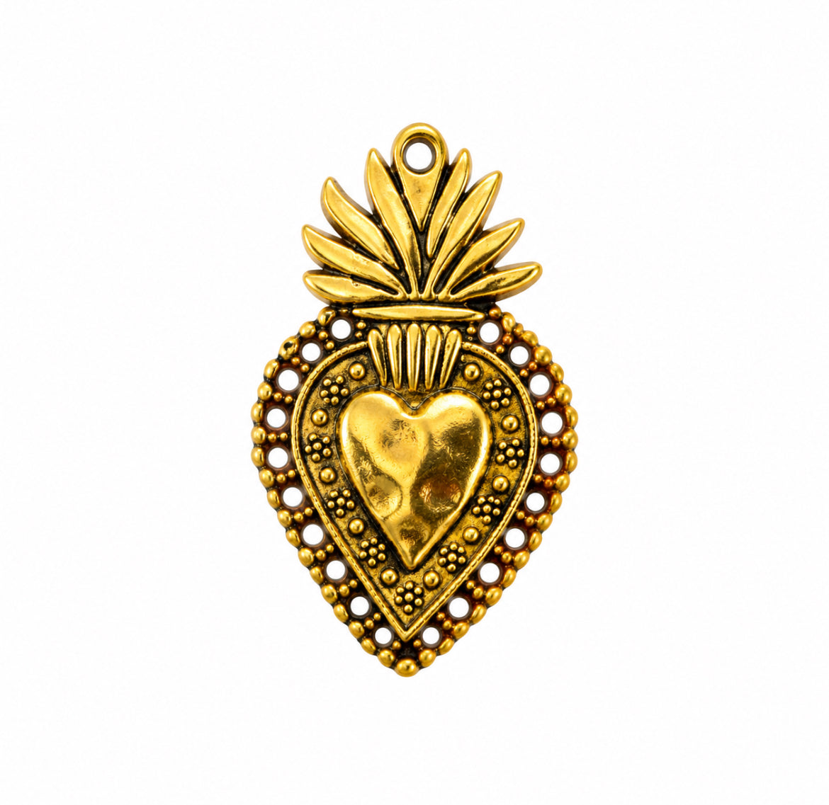 Vintage gold heart 4