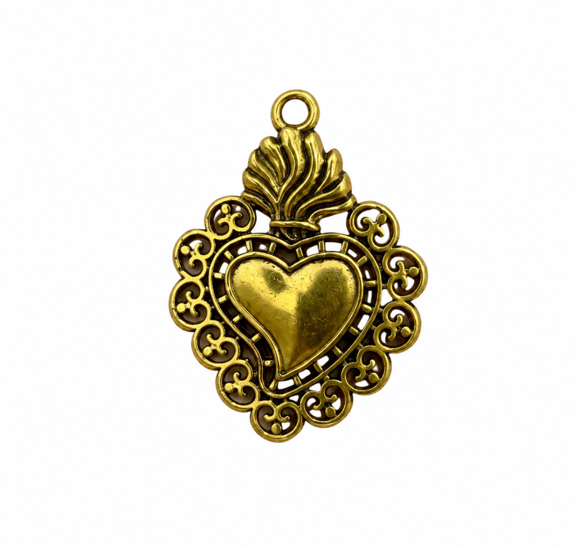 Vintage gold heart 5