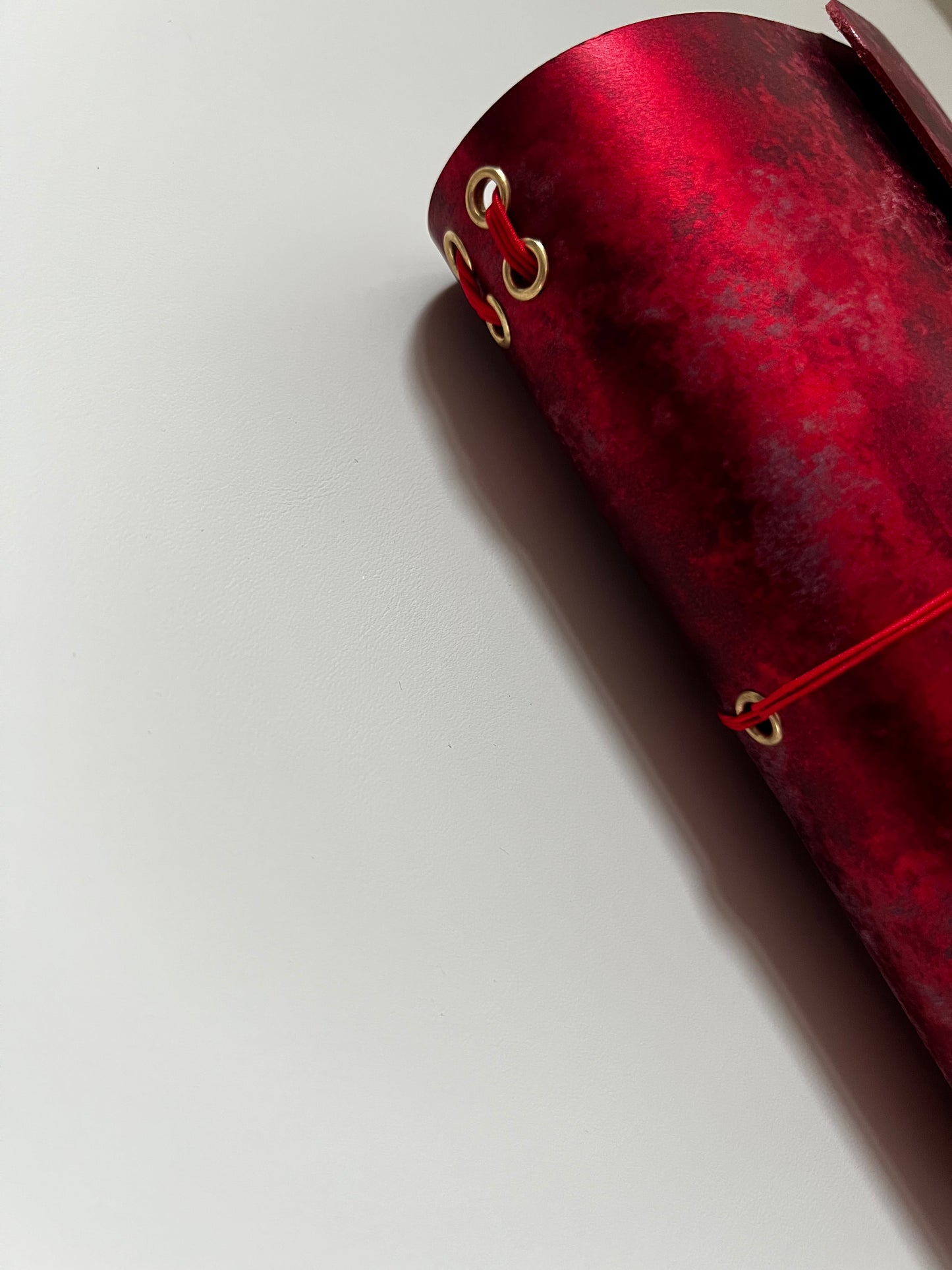 Strawberry Glazed Leather Journal-A6 size