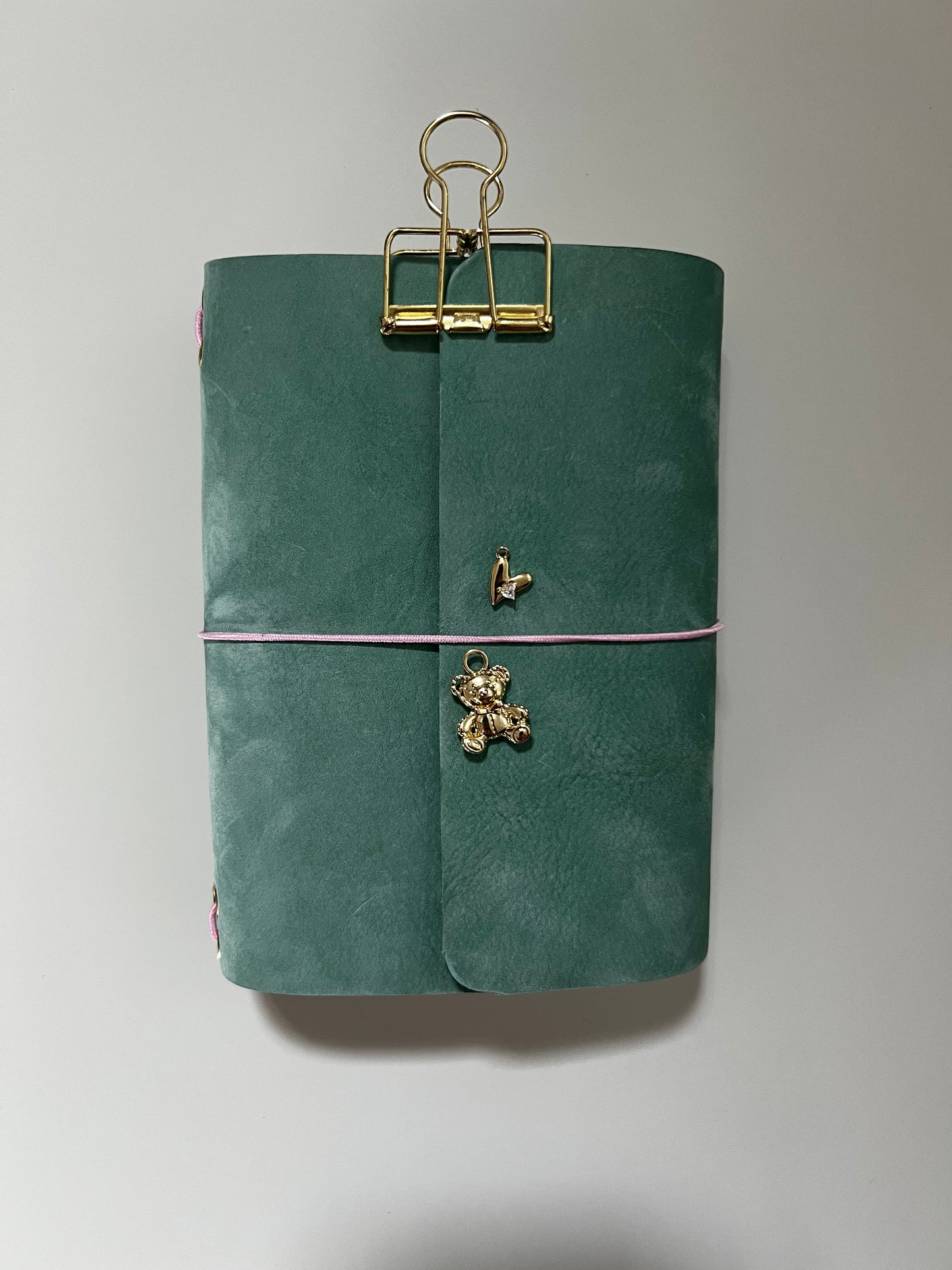 Mint Nubuck Leather Journal-A6 size