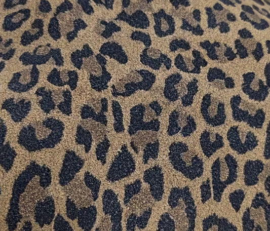 Leopard print Genuine Leather