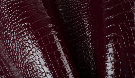 Burgundy crocodile