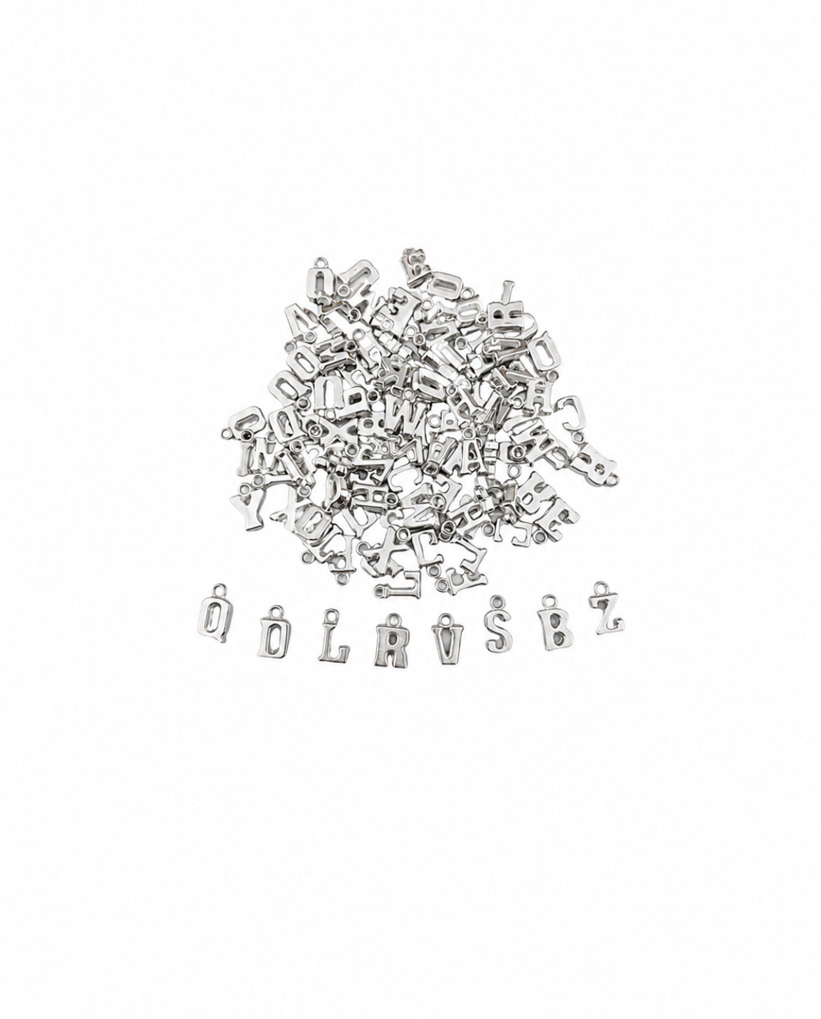 Silver Bold Letters