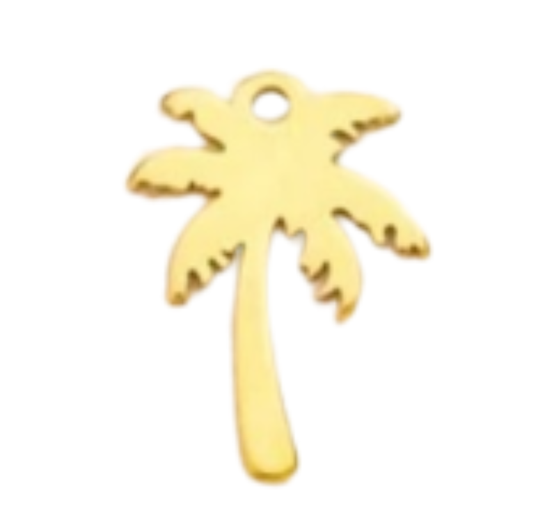 Gold palm tree