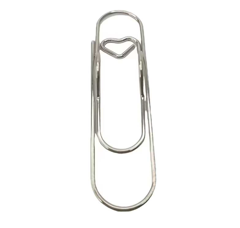 Silver heart pen holder