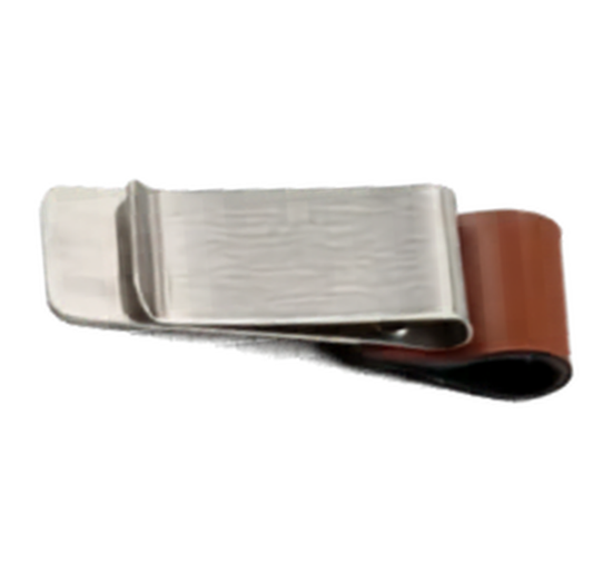 Brown and silver pen holder