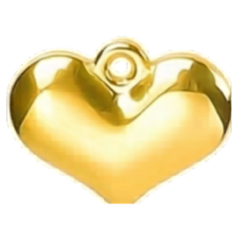 Gold heart 9