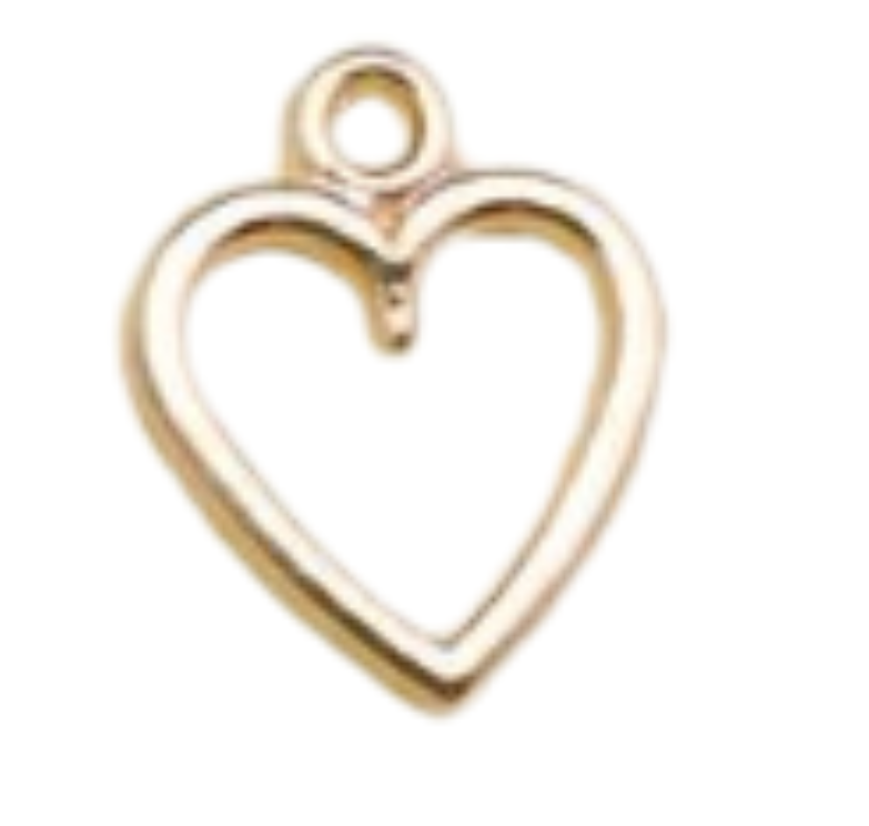 Hallow gold heart