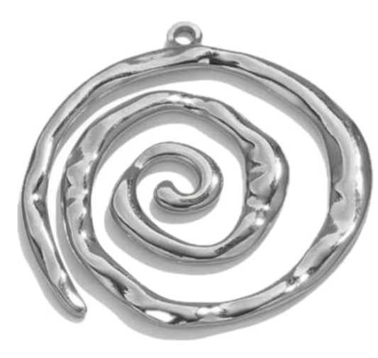 Large Silver spiral