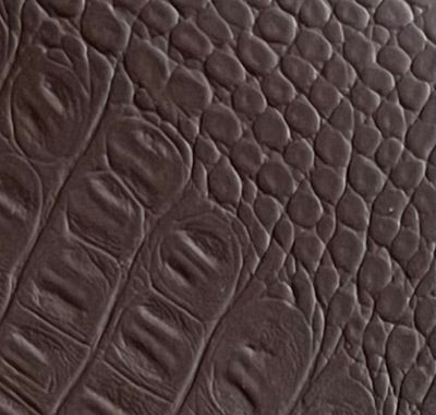 Light brown crocodile vegan leather