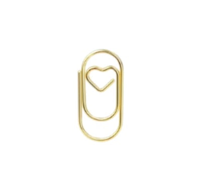 Mini Gold Heart Clip