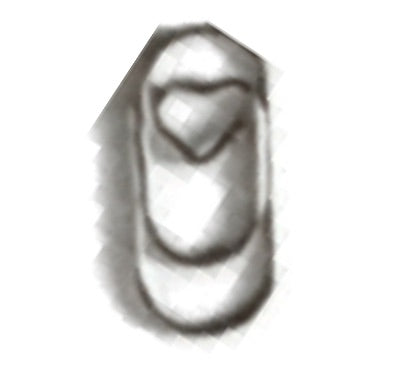 Mini Silver Heart Clip