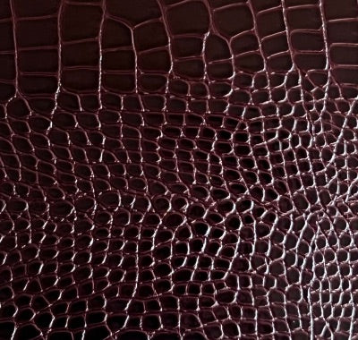 Purple crocodile vegan leather