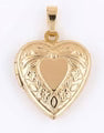 small gold heart lock